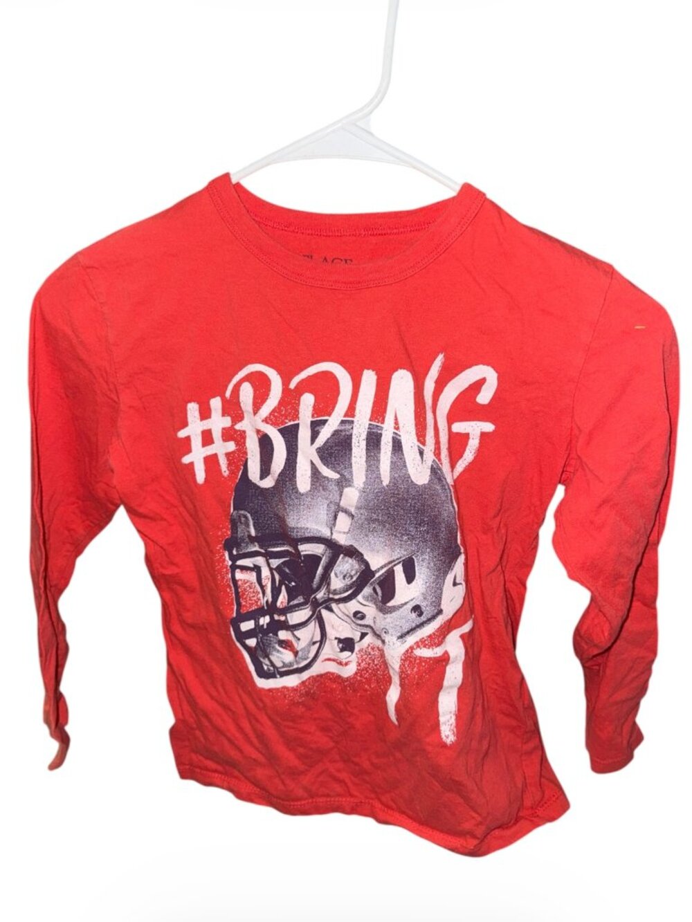 The Children's‎ Place Red Long Sleeve Tee "Bring It" Boy's Size 7/8